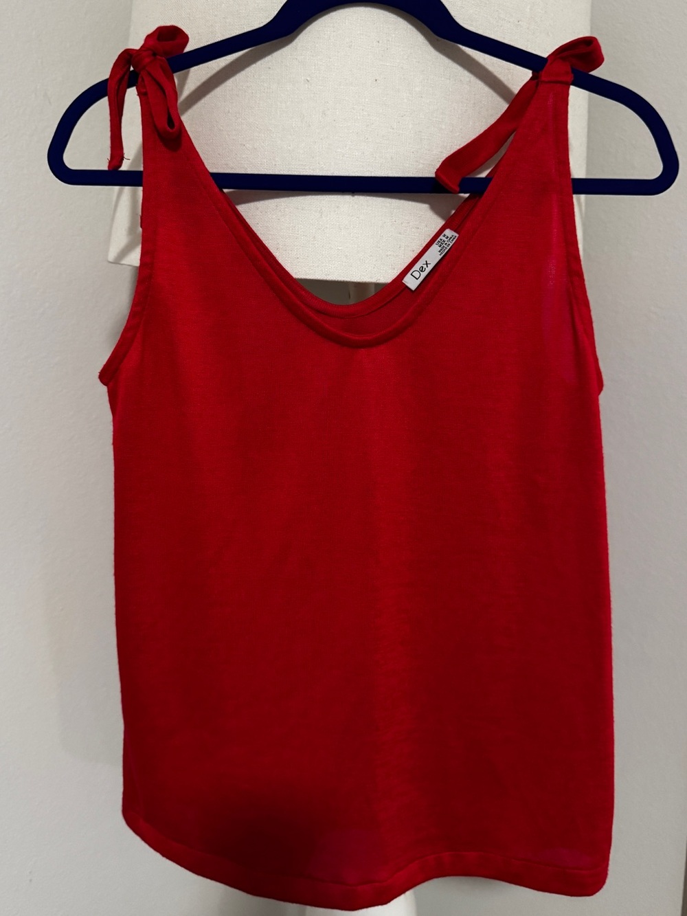 Dex Red Tie-Shoulder Camisole